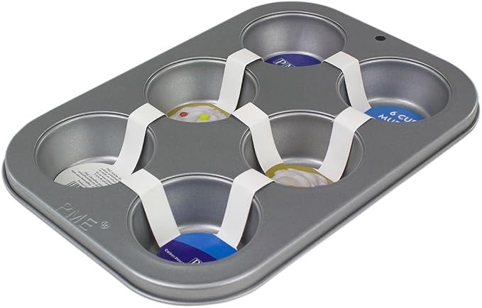 PME Non Stick Bakeware 6 Cup Std Muffin Pan