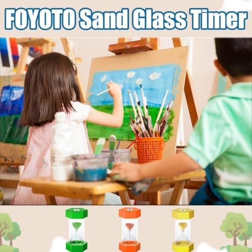 Sand Timer for Kids 1/2/5Minutes(Pack of 3)