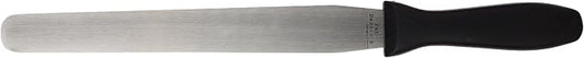 Fat Daddio's Stainless Steel Straight Spatula, 10 Inch, Black, Silver