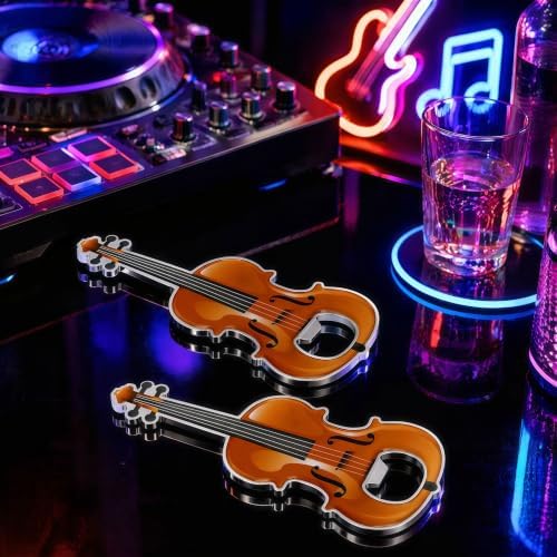 Violin Shaped Bottle Opener, 2 Pack Metal Beer Opener Gift for Music Lovers