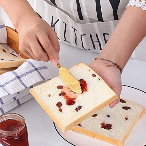 Stainless Steel Butter Spreader, Knife, Ergonomic Design&Easy To Use， for Birthday/Parties/Wedding/Bridal Shower/Housewarming and Anniversary (black*4)