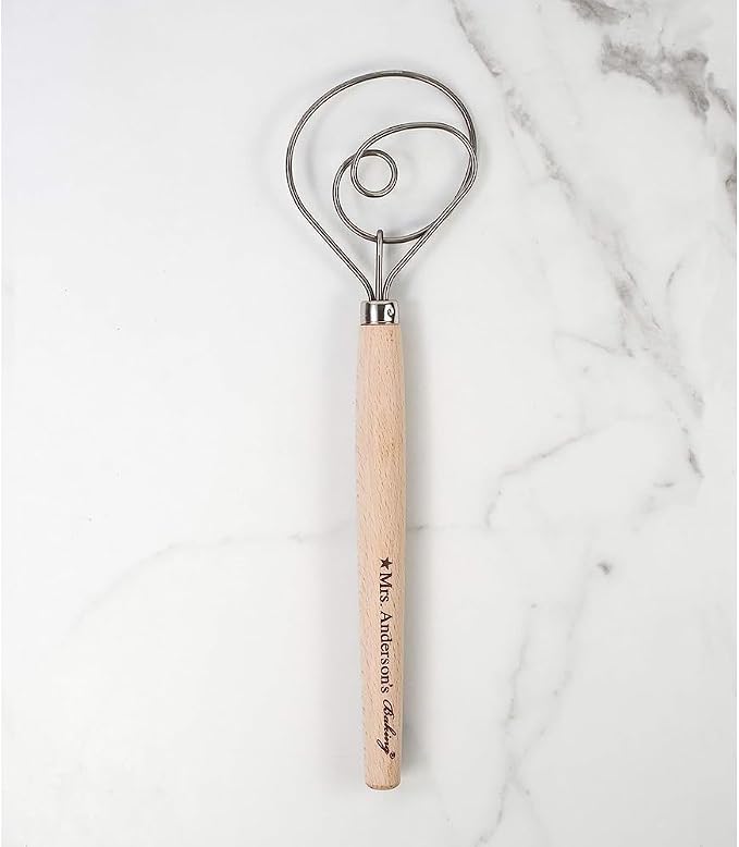 Mrs. Anderson's Baking Dough Whisk, Single-Loop, 12 Inch, 18/8 Stainless Steel, For Gently Mixing Doughs, Batters, And Bread Mixes