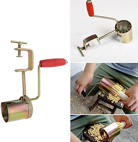 Corn Quick Husker,Hand Crank Corn Thresher Manual Corn Sheller Corn Peeling Tool Corn Stripper Tool Kitchen Gadgets