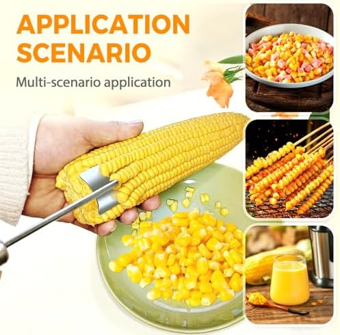 Corn Peeler for Corn on the Cob, Stainless Steel Corn Cob Stripper, Corn on Cob Remover Corn Cob Stripper (Style A-1PC)