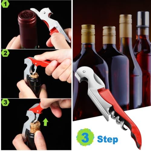 Honoson 40 Pieces Wine Opener Bulk Corkscrew Bottle Wine Key, Fresh Colors