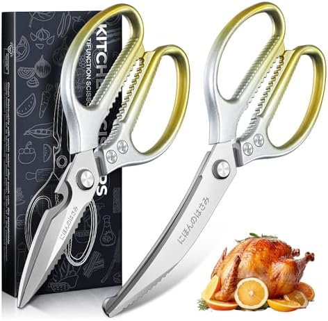 TIJERAS Kitchen Scissors Shears Set - 2PCS Stainless Steel Sharp