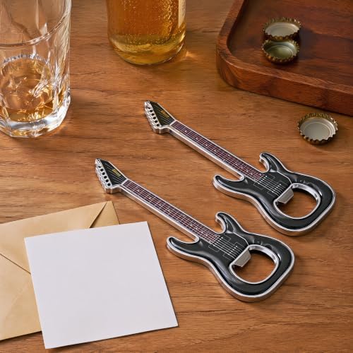 Guitar Shaped Bottle Opener, 2 Pack Metal Beer Opener Gift for Music Lovers
