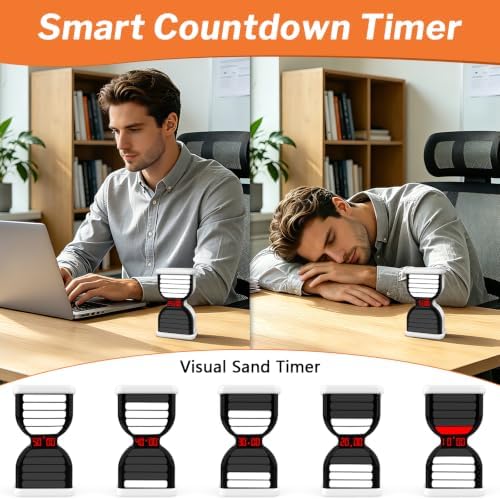 Visual Digital Hourglass Timer, Productivity Flip Timer