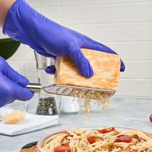 Restaurantware Stainless Steel Coarse Cheese Grater - German Standard Lemon Zester with Ergonomic Handle, Sharp Blades, Dishwasher Safe - Handheld Kitchen Grater for Parmesan, Garlic, Ginger