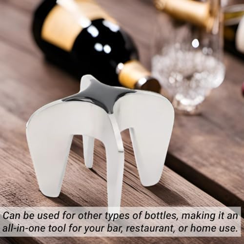 Champagne Bottle Opener, Stainless Steel Sparkling Wine Cork Remover Multifunctional Bottles Opener