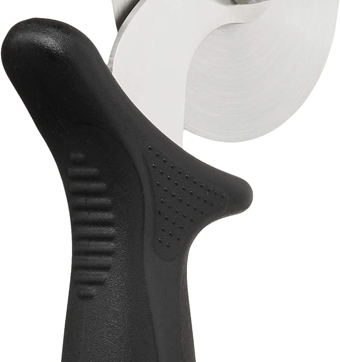 Mercer Culinary Millennia Pizza Cutter with Black Handle, 2.75 Inch Wheel, Stainless Steel