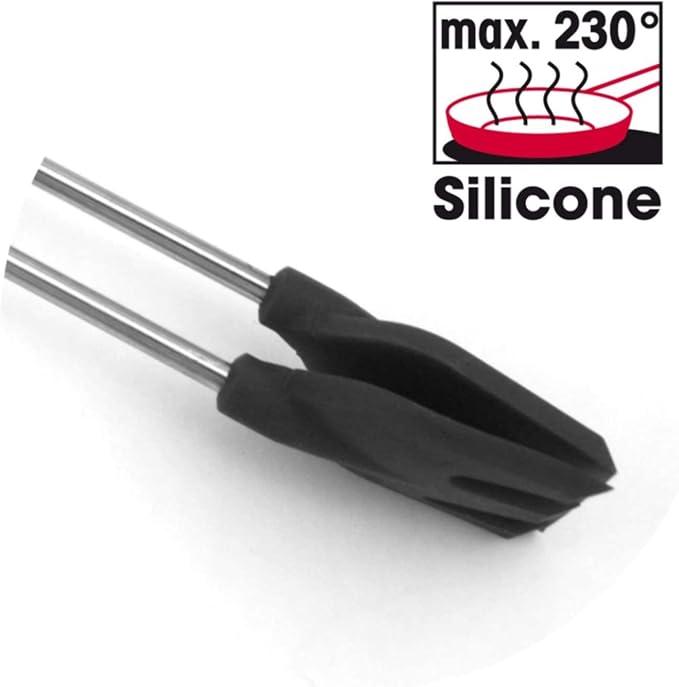 Fackelmann 00040 Kitchen Tongs with Silicone Blades 30cm