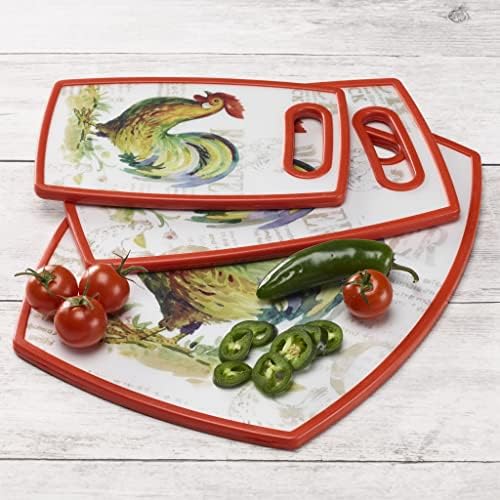 Cuisinart Rooster Collection Cutting Board, Multicolor
