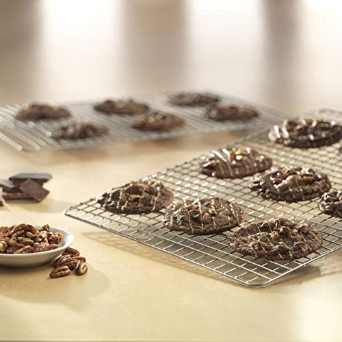 USA Pan Nonstick Quarter Sheet Cooling Racks, Set of 2 (Pack of 3)