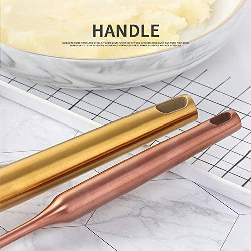 Potato Masher ，Stainless Steel Potato Ricer Press，Ergonomic Horizontal Handle &Multi-Function for Smooth Creamy Mashed Potato,Fruits,Vegetables Baby Food (large, rose gold)