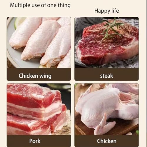 5.5 * 17CM Meat Tenderizer,Steak Tenderizer,Chef Meat Tools,304 Stainless Steel Needle(White,2PCS)