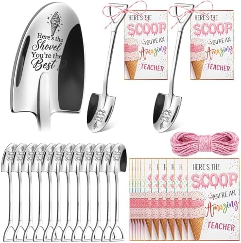12 Sets Teacher Ice Cream Shovel Gifts Teacher Appreciation Gifts