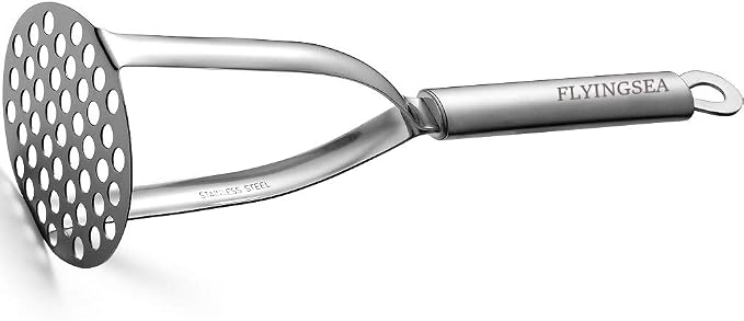 FLYINGSEA Potato Masher, Professional 18-8 Stainless Steel Potato Masher. Vegetable Masher,Cooking And Kitchen Tools.
