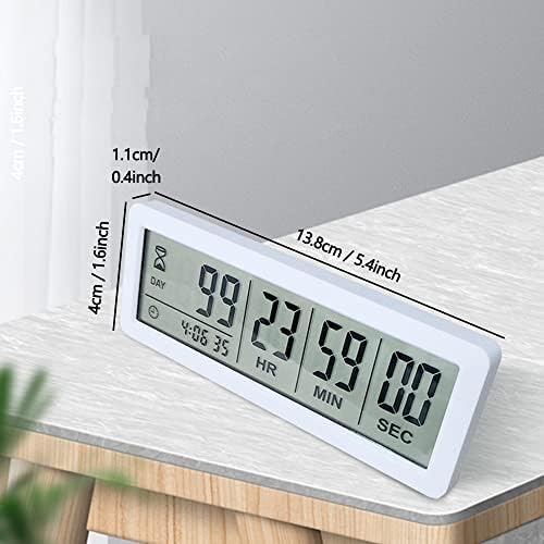 Digital Countdown Days Timer, Black