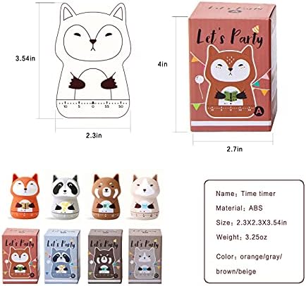 ELE DEPI 2pcs Cute Kitchen Timer for Kids,Mechanical Egg Timer for Cooking.