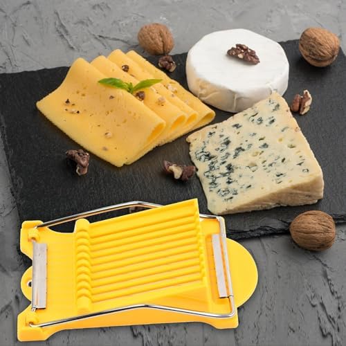 Cheese Slicer Cutter Tool | Luncheon Meat Slicer | Tomato Slicer Kit, Stainless Steel Luncheon Meat Slicer, Handheld Quick Slicer Evenly Strong For Cheese, Ham, Avocado, Hot Dogs