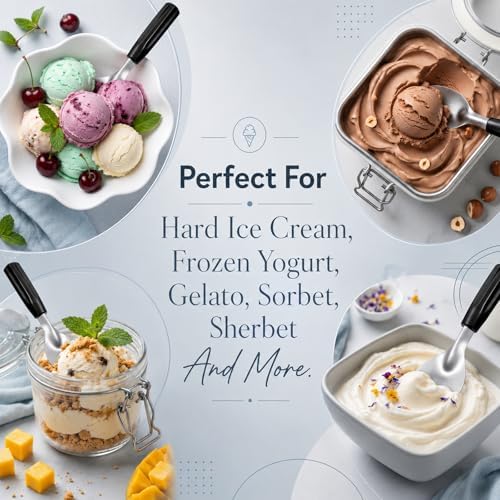 4 Pack Ice Cream Spade Heavy Duty, Stainless Steel