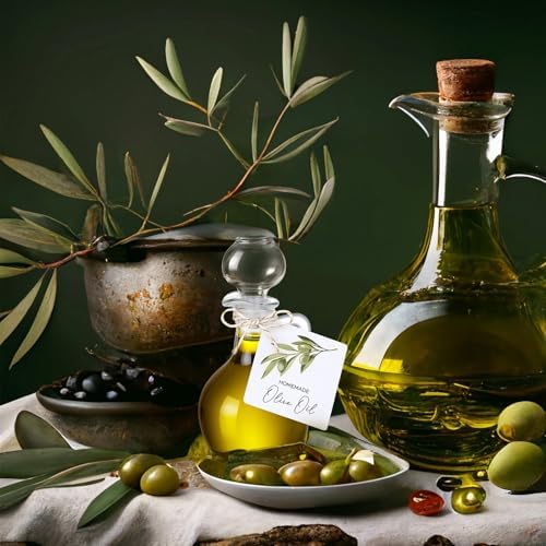 Vesici 20 Set 3.5 oz Mini Olive Oil Glass Bottle with Stopper, Party Favors