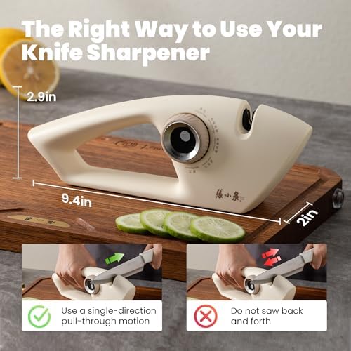 Knife Sharpener for Kitchen 5‑Stage Sharpener for Knives & Scissors