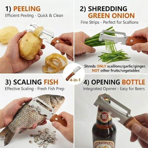 2PCS Multifunctional Julienne Vegetable Peeler for Potato Carrot