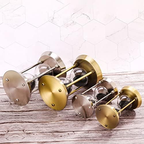 DIY Sand Timer, Brass Empty Hourglass for Wedding Sand Ceremony Fillable, Small Unity Hour Glass Set, Vintage Sand Clock Gold Frame, Antigo Reloj De Arena for Home, Desk, Office Décor