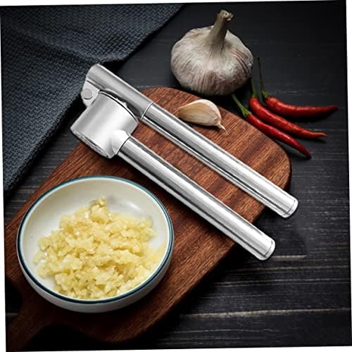 Healifty Portable Garlic Press Manual Garlic Mincer with Design for Effortless Garlic Mashed Tool Kitchen for Cooking Enthusiasts