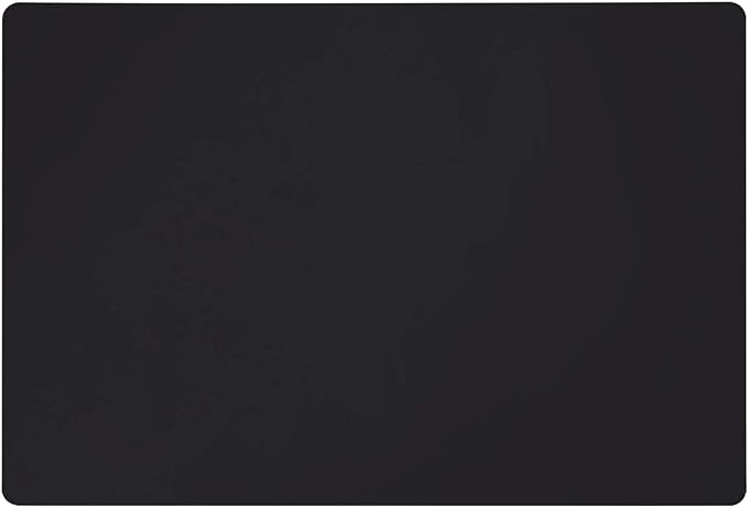 Silicone Mats for Kitchen Counter, Large Silicone Countertop Protector 25" by 17", Nonskid Heat Resistant Desk Saver Pad, Multipurpose Mat, Placemat, Black