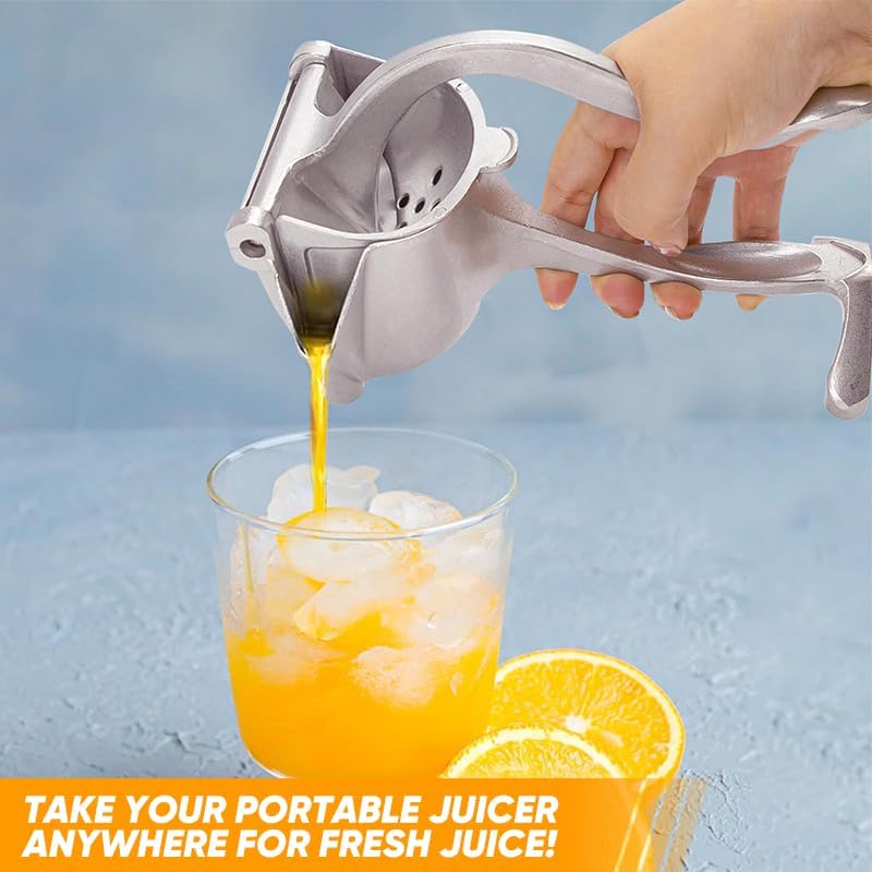 Manual Juicer, Hand Press Juicer Squeezer for Efficient Juice Extraction - Aluminum Alloy Citrus Press for Lemon,Orange,Lime,Grapefruit,Pomegranate (medium 2PCS)