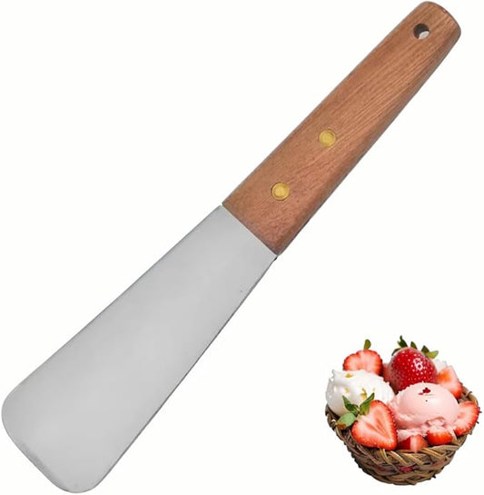 Ice Cream Spade,Stainless Steel Ice Cream Shovel with Wooden Handle…