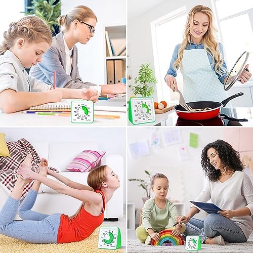 60-Minute Visual Timer for Kids, Management Classroom Timer, Green