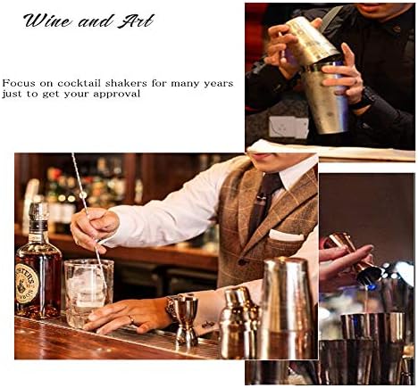 LUCKYGOOBO Boston Cocktail Shaker : 18oz Unweighted & 28oz Weighted Professional Bartender Kit, LUCKYGOOBO Premium Stainless Steel Martini Shaker,Bar Set.