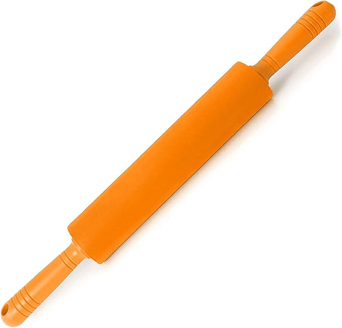 Large Size Non-stick Silicone Rolling Pin Fondant DIY Kitchen Dumpling Roller Cake Noodles Bakeware Tools Kitchen Pizza Dough Roller Pin For Baking Large For Home