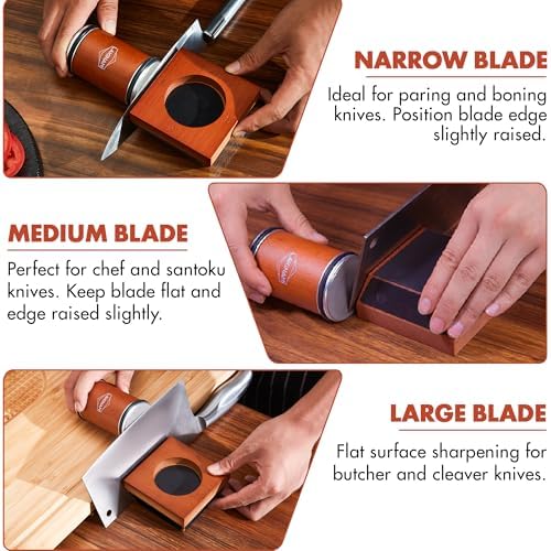 Rolling Knife Sharpener | Kitchen Knife Sharpening Kit