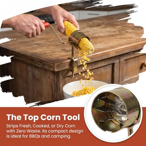 Corn Peeler, Stainless Steel Corn Stripper, Corn cob Stripping Tool Corn Cutter and Remover for Home Kitchen Restaurant