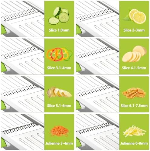 Mandoline Slicer for Kitchen, Adjustable Vegetable Potato Slicer
