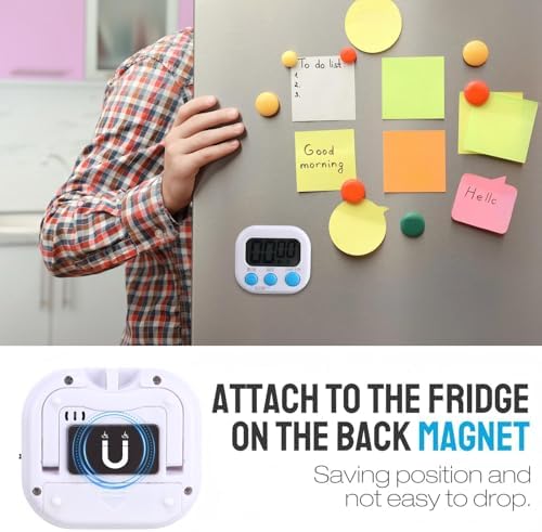 Weewooday 24 Pcs Digital Kitchen Timer Bulk, Novel Color