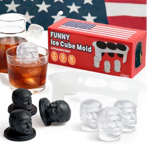Funny Face Ice Cube Tray – 3-Cavity Food-Grade Silicone Mold with Lids, BPA-Free, Easy Release, Dishwasher-Safe — 3D Head-Shaped Ice for Iced Coffee, Juices & Mocktails