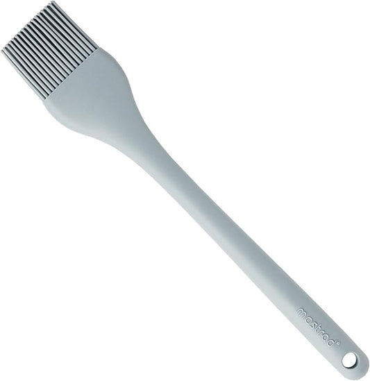 MASTRAD - Silicone Kitchen Brush - One Piece - Heat Resistant (300°C) - Dishwasher Safe - Grey