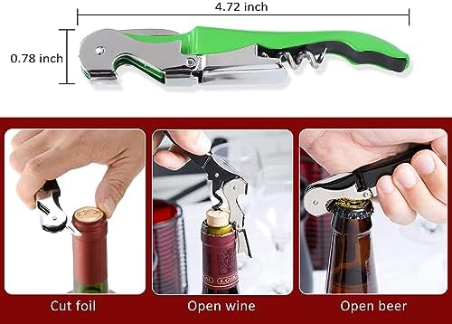 RECUTMS 12 Pack Wine Opener,Waiter Corkscrew Wine Key for Servers（12 Color）