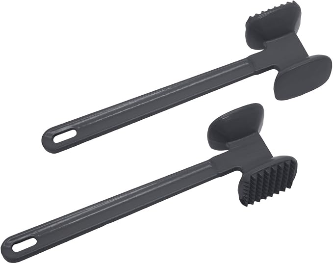 Starfrit 080469-006-0000 2-Sided Meat Tenderizer, Black