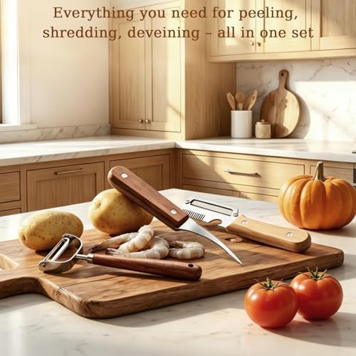 3 Pcs Fruit & Vegetable Peeler Set