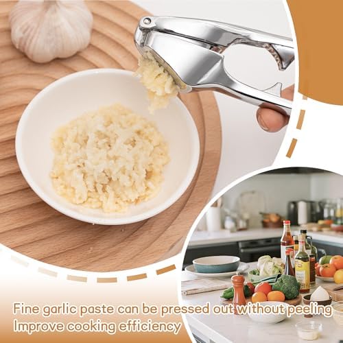 Kitchen Premium Garlic Press - Zinc Alloy