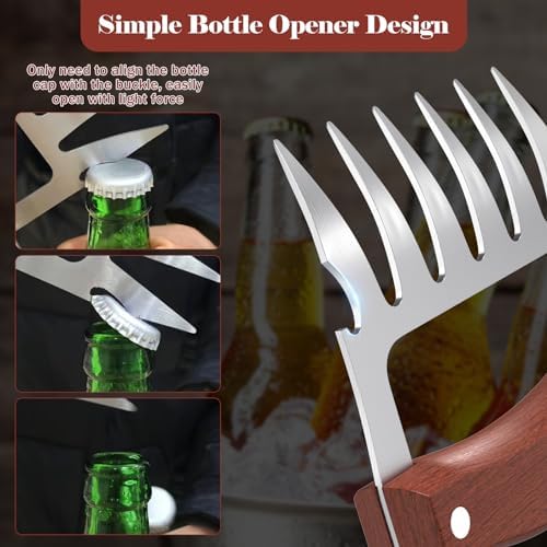 2 Pcs Meat Handler Shredder Claws,Chicken Shredder Claws, Stainless Steel Barbecue Meat Splitter For Shredding Handing Food.