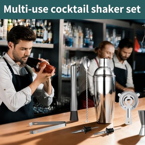 FrutPunch Cocktail Shaker Set, 8-piece Bar Set, Practical Bartender Kit