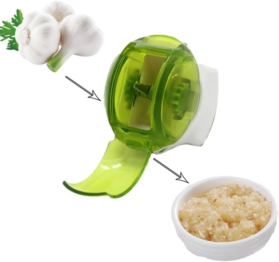 Manual Garlic Chopper Roller – Mincer and Slicer Tool, Compact Hand Roller for Garlic, Herbs, Nuts, and Ginger, Kitchen Mincer Tool